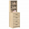 Highboard dąb sonoma 40 x 41 x 135 cm Materiał drewnopochodny