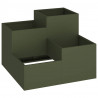Doniczka ogrodowa oliwkowy 100 x 100 x 60 cm Stal