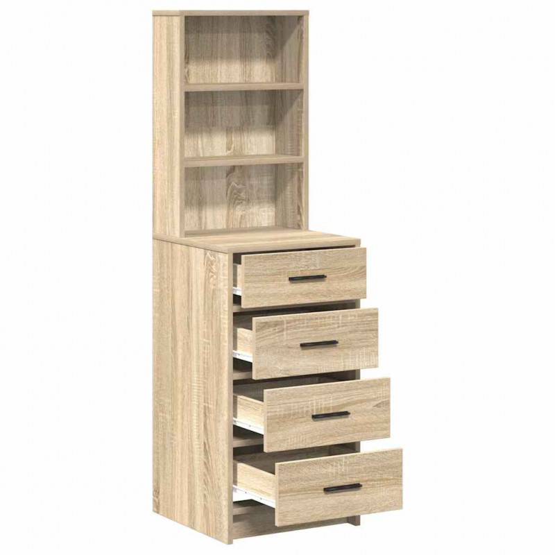 Highboard dąb sonoma 40 x 41 x 135 cm Materiał drewnopochodny