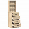 Highboard dąb sonoma 40 x 41 x 135 cm Materiał drewnopochodny
