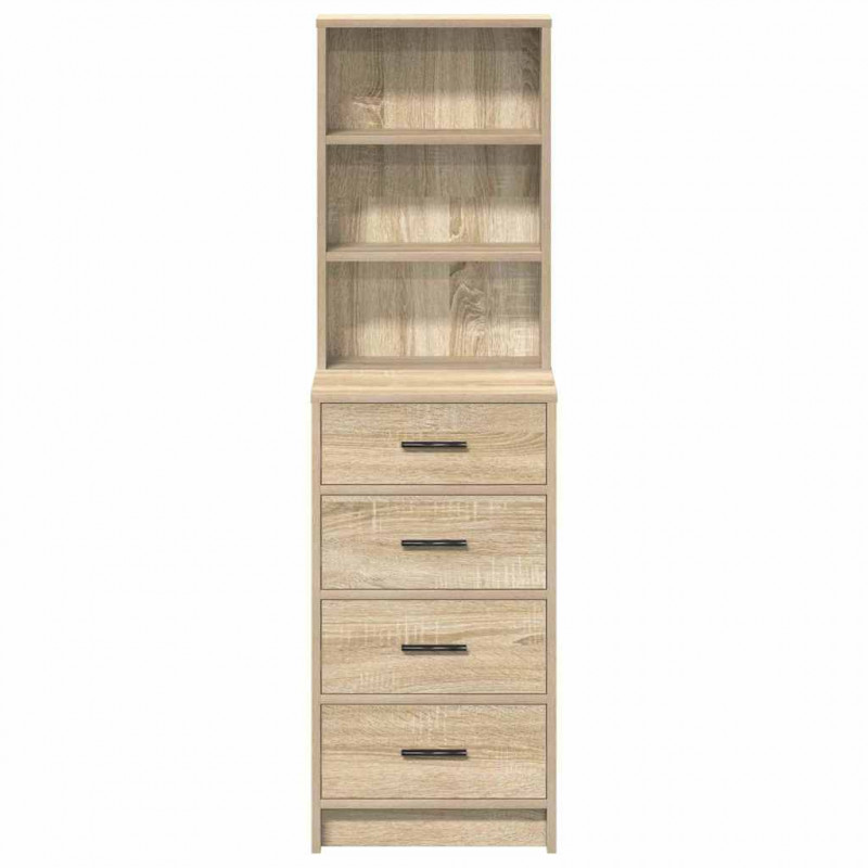 Highboard dąb sonoma 40 x 41 x 135 cm Materiał drewnopochodny