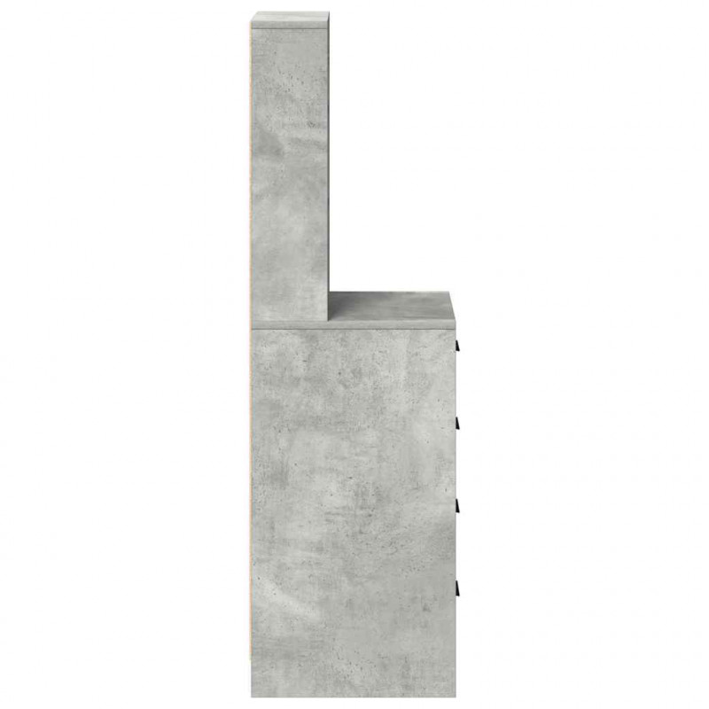 Highboard z szufladą Betonowy szary 40 x 41 x 135 cm