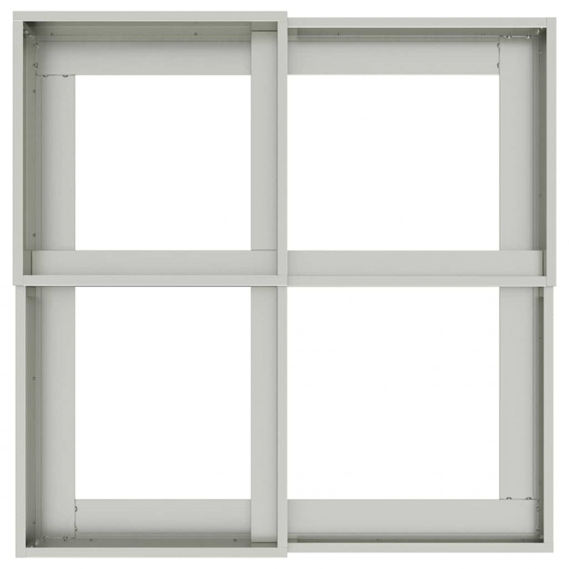 Doniczka ogrodowa Srebrny 100 x 100 x 60 cm Stal galwanizowana