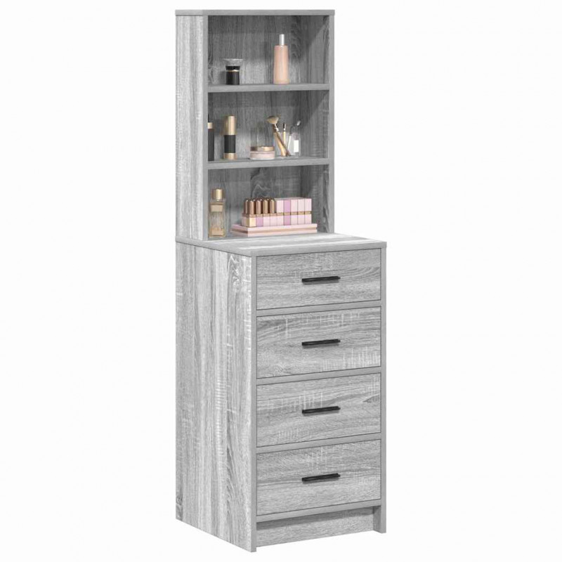 Highboard z szufladą Szary dąb sonoma 40 x 41 x 135 cm