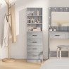 Highboard z szufladą Szary dąb sonoma 40 x 41 x 135 cm