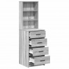 Highboard z szufladą Szary dąb sonoma 40 x 41 x 135 cm