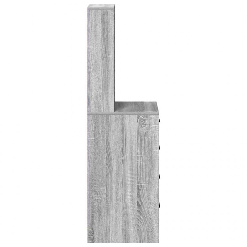 Highboard z szufladą Szary dąb sonoma 40 x 41 x 135 cm
