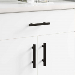 Uchwyt do szafki 2 pcs Czarny 150 x 12,3 x 35,2 mm