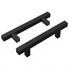 Uchwyt do szafki 2 pcs Czarny 150 x 12,3 x 35,2 mm