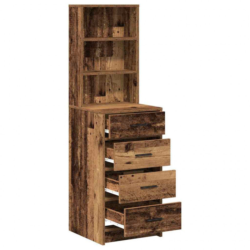 Highboard Stare drewno 40 x 41 x 135 cm Materiał drewnopochodny