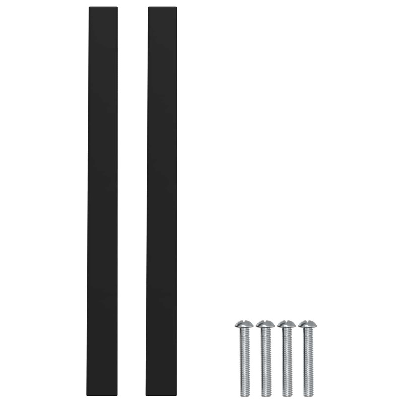 Uchwyt do szafki 12 pcs Czarny 150 x 12,3 x 35,2 mm