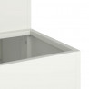 Doniczka ogrodowa Biały 100 x 60 x 45 cm Stal zimnogięta