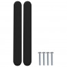 Uchwyt do szafki 12 pcs Czarny 121 x 16.6 x 28.3 mm Żelazo
