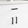 Uchwyt do szafki 474 pcs Czarny 121 x 16.6 x 28.3 mm Żelazo