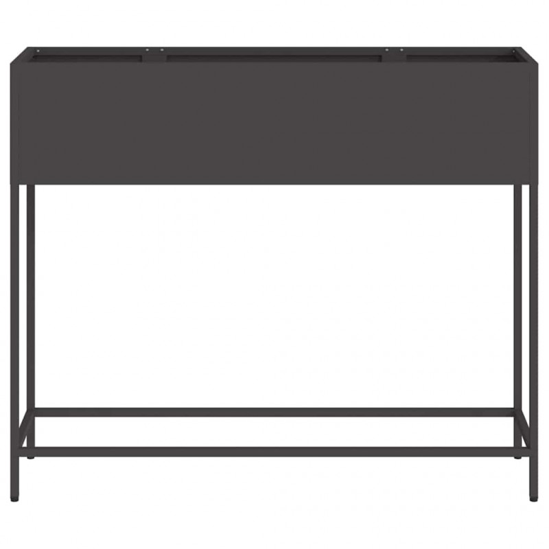 Podwyższona doniczka ogrodowa Czarny 100 x 26 x 82 cm Stal