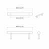Uchwyt do szafki 2 pcs Srebrny 300 mm Stal nierdzewna