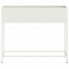 Podwyższona doniczka ogrodowa Biały 100 x 26 x 82 cm Stal