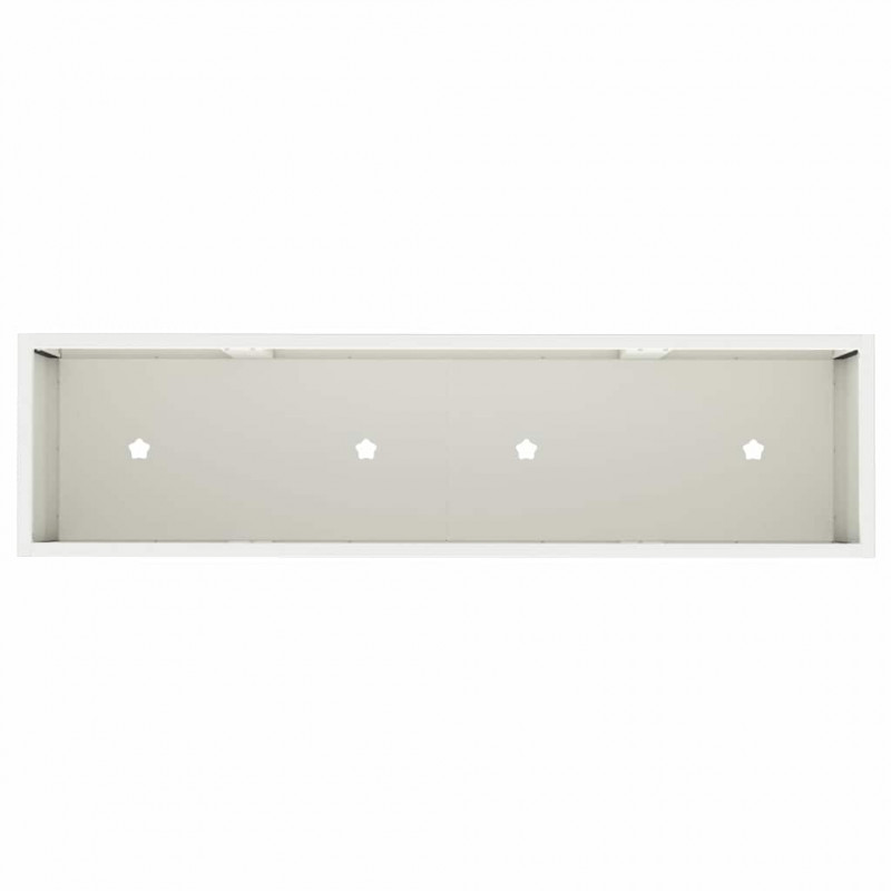 Podwyższona doniczka ogrodowa Biały 100 x 26 x 82 cm Stal