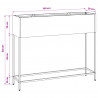 Podwyższona doniczka ogrodowa Biały 100 x 26 x 82 cm Stal