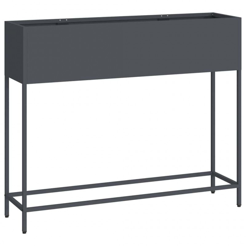 Podwyższona doniczka ogrodowa Antracyt 100 x 26 x 82 cm Stal