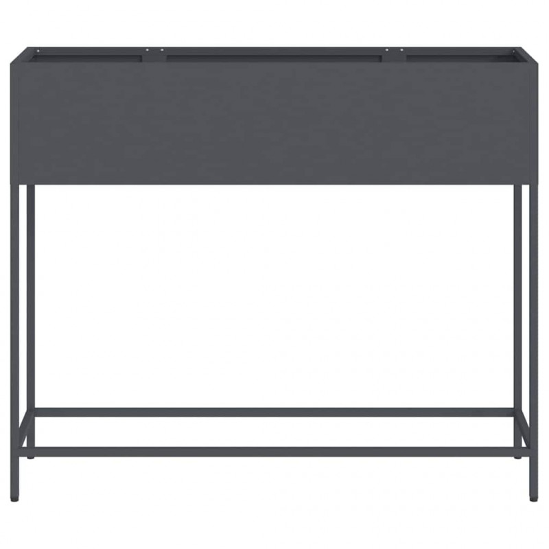 Podwyższona doniczka ogrodowa Antracyt 100 x 26 x 82 cm Stal