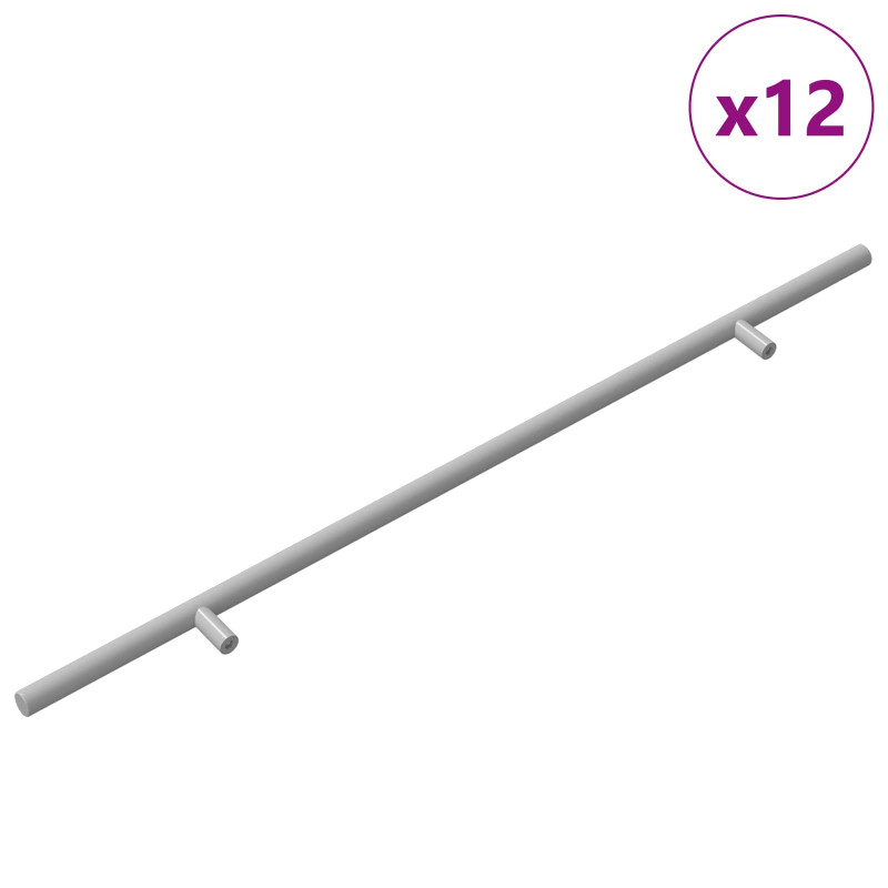 Uchwyt 12 pcs Srebrny 500 mm Stal
