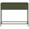 Podwyższona doniczka ogrodowa oliwkowy 100 x 26 x 82 cm Stal