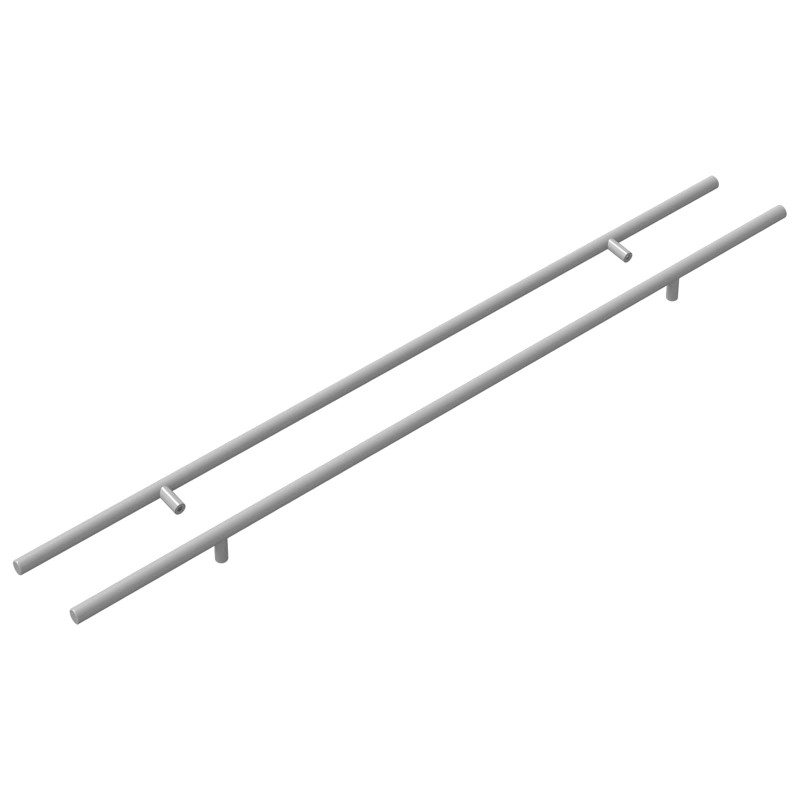Uchwyt do szafki 2 pcs Srebrny 700mm Stal nierdzewna