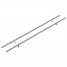 Uchwyt do szafki 2 pcs Srebrny 700mm Stal nierdzewna