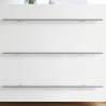 Uchwyt do szafki 2 pcs Srebrny 700mm Stal nierdzewna