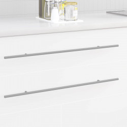 Uchwyt do szafki 12 pcs Srebrny 700mm Stal nierdzewna