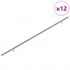 Uchwyt do szafki 12 pcs Srebrny 800 mm Stal nierdzewna