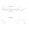 Uchwyt do szafki 12 pcs Srebrny 800 mm Stal nierdzewna