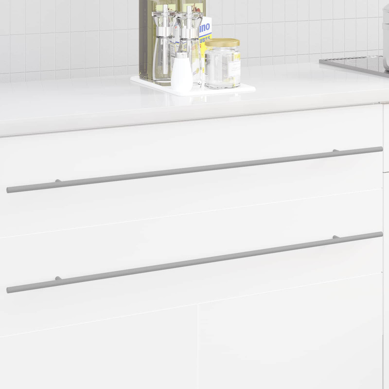 Uchwyt do szafki 12 pcs Srebrny 900 mm Stal nierdzewna