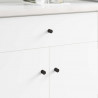Klucze do szafek 2 pcs Czarny M4 x 12 mm Żelazo