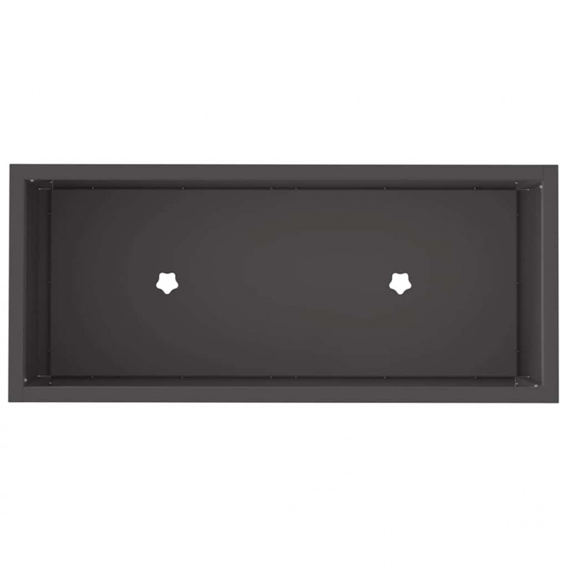 Podwyższona doniczka ogrodowa Czarny 60 x 26 x 45 cm Stal