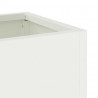 Podwyższona doniczka ogrodowa Biały 60 x 26 x 48 cm Stal