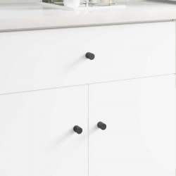 Gałka meblowa 2 pcs Czarny 18 x 23 mm Żelazo
