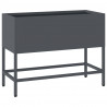 Podwyższona doniczka ogrodowa Antracyt 60 x 26 x 45 cm Stal