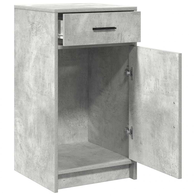 Bufet Betonowy szary 40 x 40.5 x 75 cm Materiał drewnopochodny