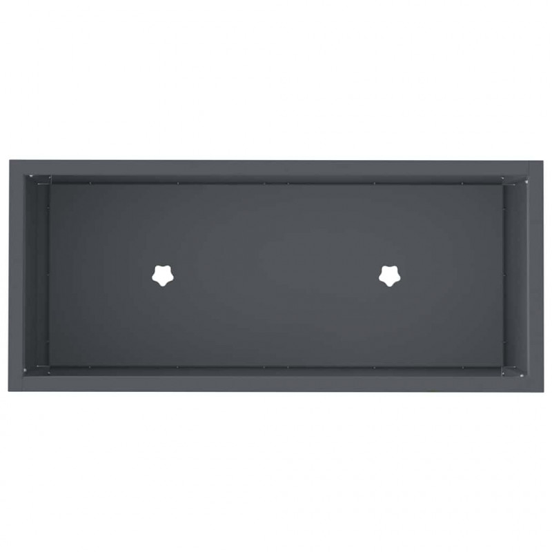 Podwyższona doniczka ogrodowa Antracyt 60 x 26 x 45 cm Stal