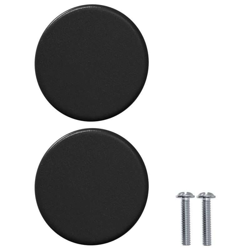 Gałka meblowa 12 pcs Czarny 18 x 23 mm Żelazo