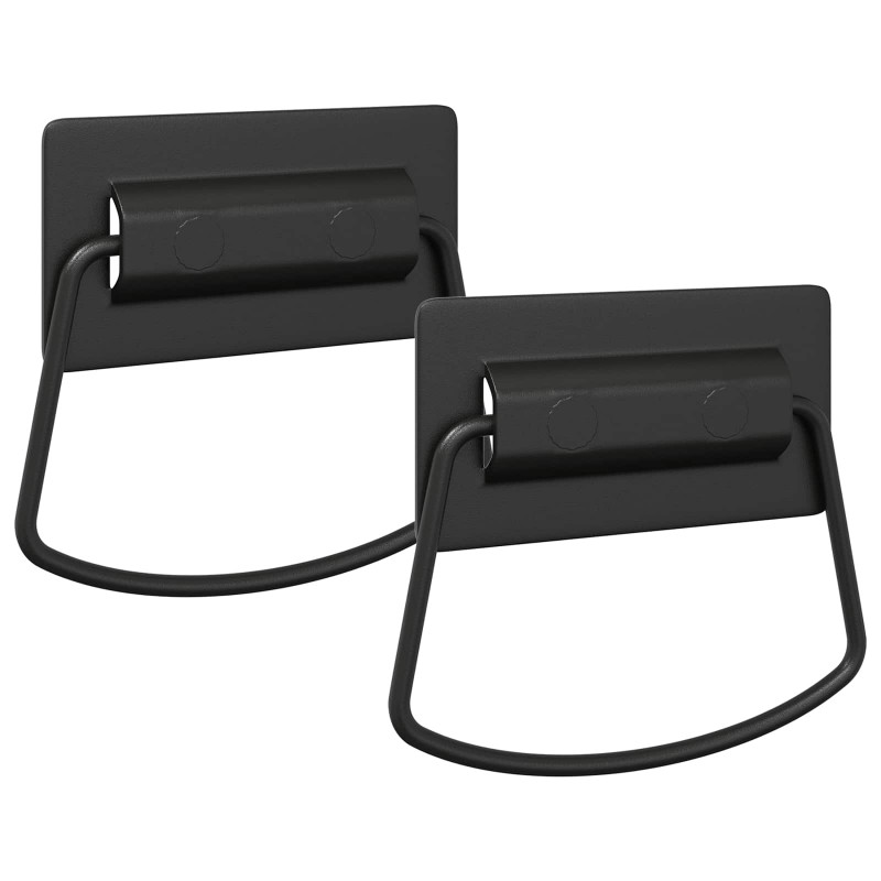 Uchwyty do szafek 2 pcs Czarny 85 x 45 mm Metal