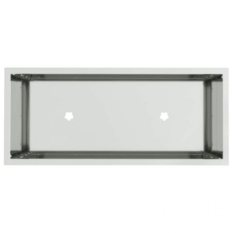 Podwyższona doniczka ogrodowa Srebrny 60 x 26 x 45 cm
