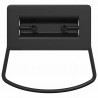 Uchwyty do szafek 12 pcs Czarny 85 x 45 mm Metal