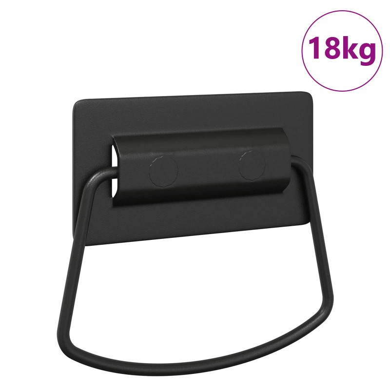 Uchwyty do szafek Czarny 85 x 45 mm Metal