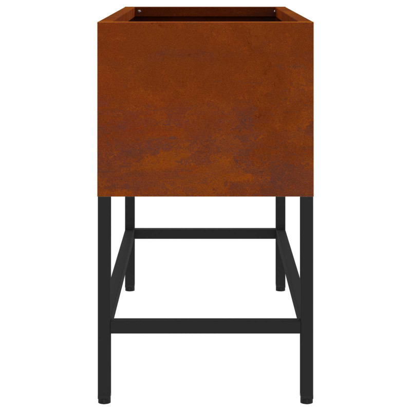 Podwyższona doniczka ogrodowa Rdzawy 60 x 26 x 45 cm