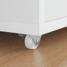 Wózek 2 pcs Biały 42 x 11,5 x 29 mm Żelazo