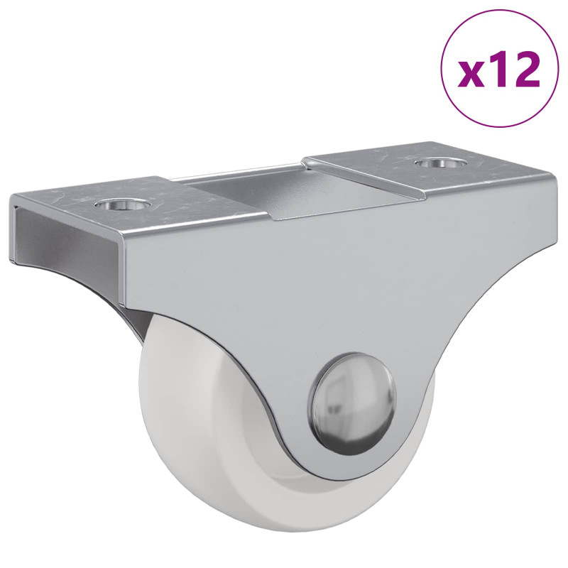Wózek 12 pcs Biały 42 x 11,5 x 29 mm Żelazo