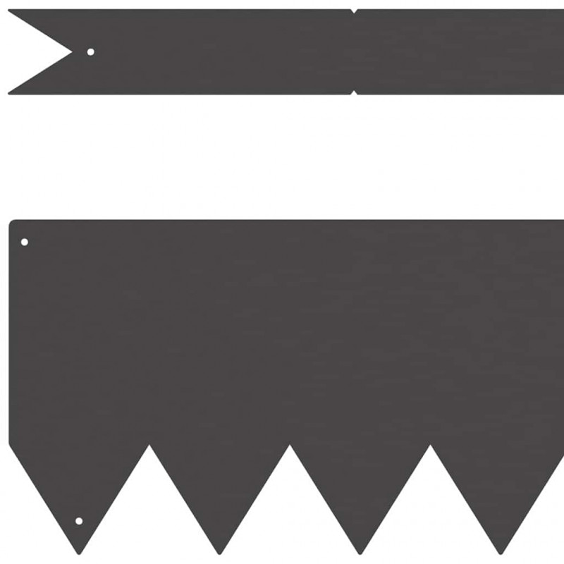 Krawężnik do trawnika 50 pcs Czarny 100 x 0.05 x 20 cm